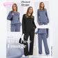 🔥¡ÚLTIMO DÍA CON 60% DE DESCUENTO!💓 Conjunto de Top Cuello Redondo y Pantalón con Cordón para Mujer