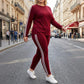 🔥🏡 ¡50% DE DESCUENTO por Tiempo Limitado! Conjunto Deportivo de 2 Piezas para Mujer – Manga Larga + Pantalón Cómodo 💖🧘‍♀️