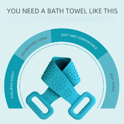 🧼💪 Cepillo de limpieza corporal de silicona HydratBath