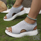 👡 Sandalias de plataforma de punto transpirables para mujer: ligeras y cómodas.