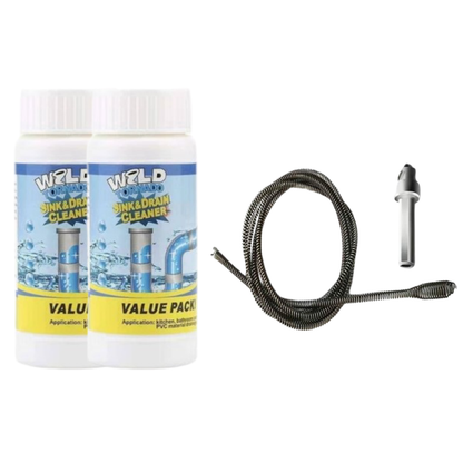 🚀💥💦 Compre 1 y llévese 1 gratis: potente polvo limpiador para fregaderos y desagües