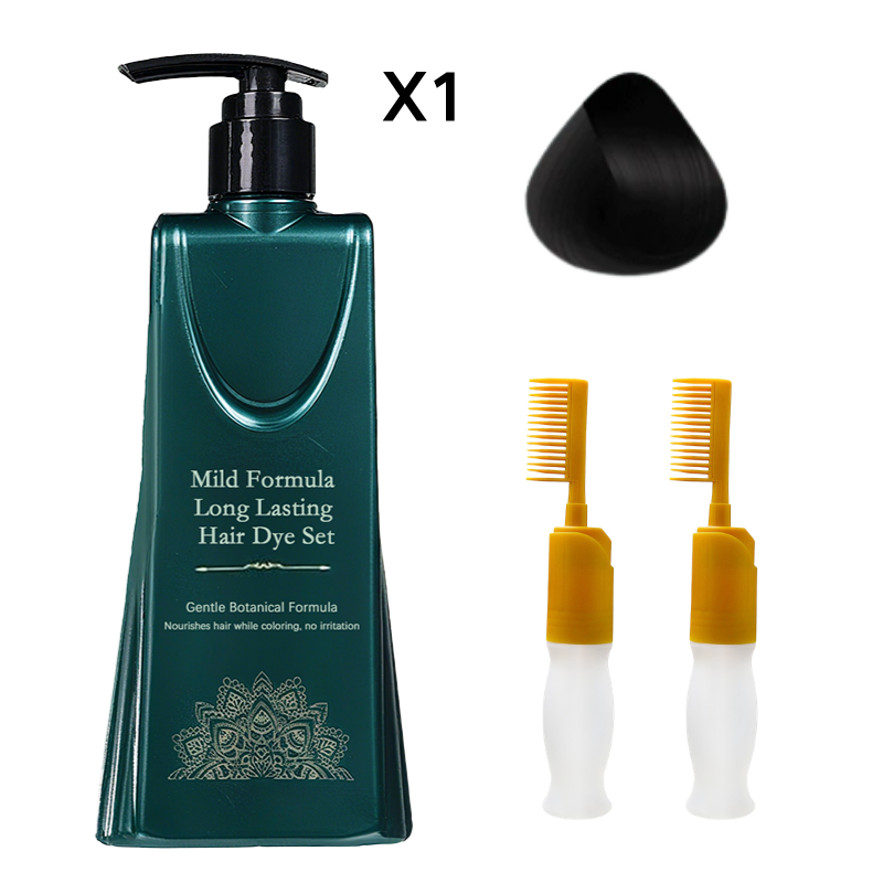 💇‍♀️ ¡COMPRA 2 LLEVA 1! 🌈 Set de Tintes para el Cabello de Larga Duración - Cobertura de Canas sin Dañar el Cuero Cabelludo ✨🧴