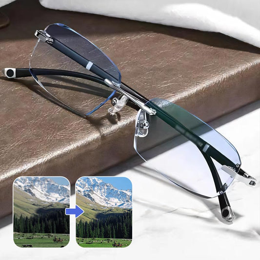 🔥【1° Más Vendido】🔥Nuevas gafas de lectura de doble uso antiazules de alta dureza de zafiro✨