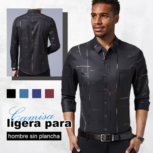 👔 SIEMPRE IMPECABLE | Camisa Antiarrugas para Hombre -50%