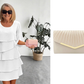 ✨ Elegante Vestido Laminado con Mangas de Volantes para Mujer – Estilo Sofisticado y Confortable para Cualquier Ocasión 💃🌟