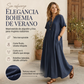 🌸💃 ¡50% OFF! Vestido Largo con Cuello en V – Fresco, Elegante y Cómodo