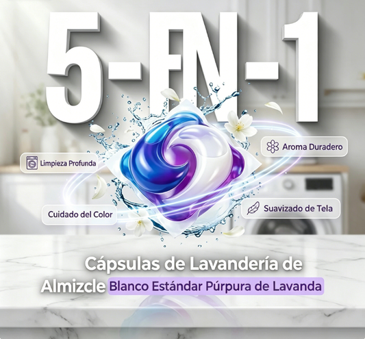 ⏰🔥 ¡Gran Venta 2026 – 50% OFF! 💧 Cápsulas de Detergente 5 en 1 para Ropa – Almizcle Blanco, 80 Unidades 👕✨
