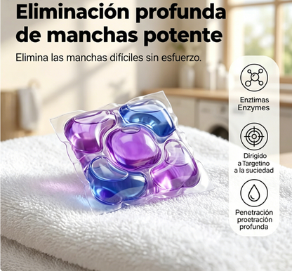 ⏰🔥 ¡Gran Venta 2026 – 50% OFF! 💧 Cápsulas de Detergente 5 en 1 para Ropa – Almizcle Blanco, 80 Unidades 👕✨