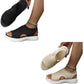 👡 Sandalias de plataforma de punto transpirables para mujer: ligeras y cómodas.