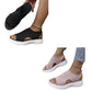👡 Sandalias de plataforma de punto transpirables para mujer: ligeras y cómodas.