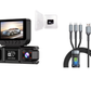 🔥 ¡50% de descuento hasta agotar existencias! 🚗 Cámara para salpicadero Full HD 1080p con 4 cámaras y Wi-Fi