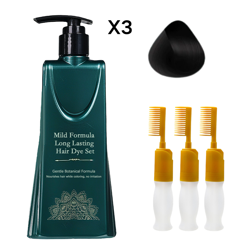 💇‍♀️ ¡COMPRA 2 LLEVA 1! 🌈 Set de Tintes para el Cabello de Larga Duración - Cobertura de Canas sin Dañar el Cuero Cabelludo ✨🧴