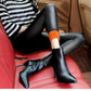 Leggings térmicos de piel sintética para mujer