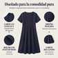 🌸💃 ¡50% OFF! Vestido Largo con Cuello en V – Fresco, Elegante y Cómodo