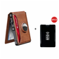 💼🔒 Cartera delgada de aluminio para hombre con bloqueo RFID – Tarjetero desplegable con clip para billetes y doble ventana para identificación