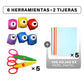 ✂️ ¡50% DE DESCUENTO! 🎨 Punzón DIY para Manualidades Infantiles - Crea Formas Adorables (Estrellas/Corazones/Flores) para Tarjetas y Álbumes 📏🎁