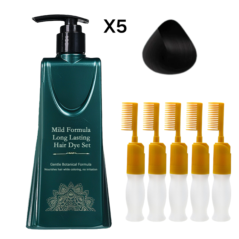 💇‍♀️ ¡COMPRA 2 LLEVA 1! 🌈 Set de Tintes para el Cabello de Larga Duración - Cobertura de Canas sin Dañar el Cuero Cabelludo ✨🧴