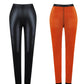 Leggings térmicos de piel sintética para mujer