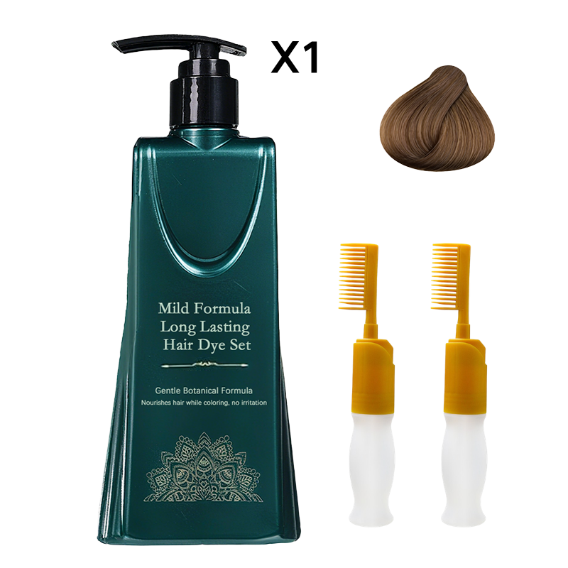 💇‍♀️ ¡COMPRA 2 LLEVA 1! 🌈 Set de Tintes para el Cabello de Larga Duración - Cobertura de Canas sin Dañar el Cuero Cabelludo ✨🧴