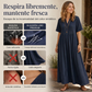 🌸💃 ¡50% OFF! Vestido Largo con Cuello en V – Fresco, Elegante y Cómodo