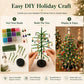 🎄✨ Kit DIY para Árbol de Navidad con Cuentas – 🎅 Crea tu propia decoración navideña que brilla con magia 💡