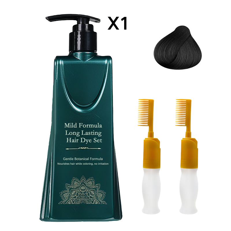 💇‍♀️ ¡COMPRA 2 LLEVA 1! 🌈 Set de Tintes para el Cabello de Larga Duración - Cobertura de Canas sin Dañar el Cuero Cabelludo ✨🧴