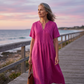 🌸💃 ¡50% OFF! Vestido Largo con Cuello en V – Fresco, Elegante y Cómodo