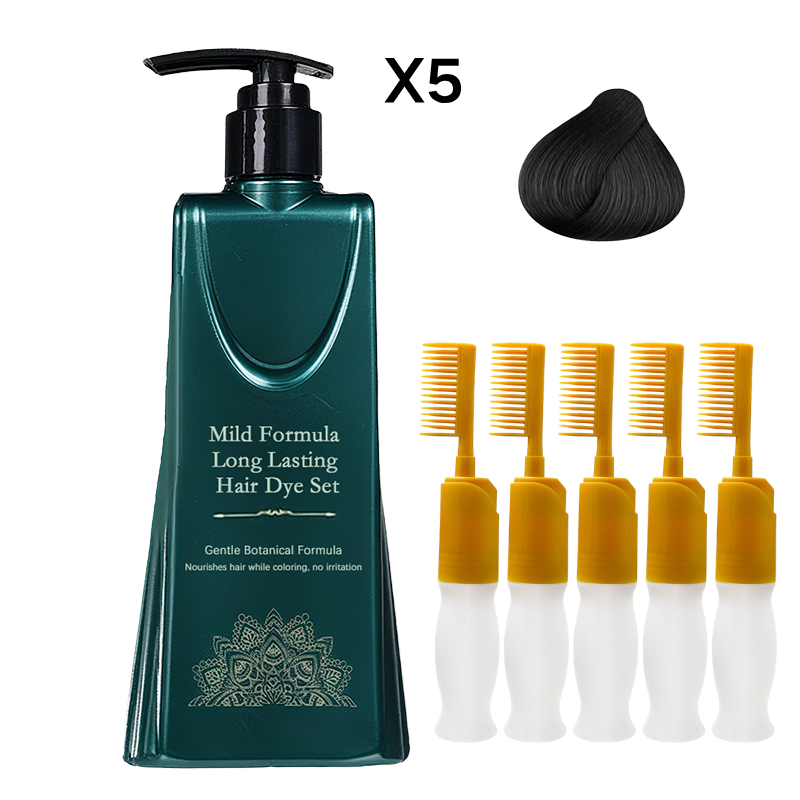 💇‍♀️ ¡COMPRA 2 LLEVA 1! 🌈 Set de Tintes para el Cabello de Larga Duración - Cobertura de Canas sin Dañar el Cuero Cabelludo ✨🧴
