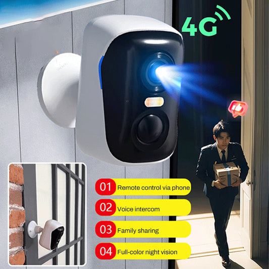 ¡Cámara de visión nocturna inalámbrica – Seguridad inteligente las 24 horas!