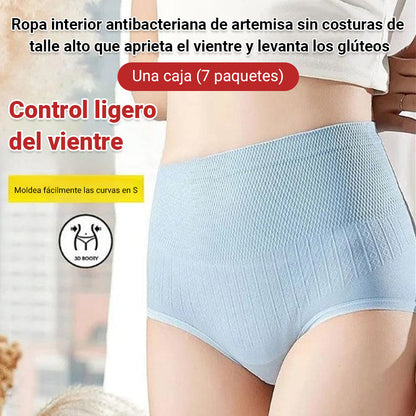 Bragas de talla grande para mujer con control de abdomen y levantamiento de glúteos de cintura alta