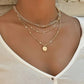 Elegante collar en capas con un delicado colgante🎁