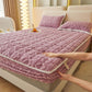 🛏️ Ropa de Cama Cálida de Franela Cepillada ❄️✨ ¡Con bolsillos profundos y esquinas antideslizantes para un descanso perfecto durante todo el año! 🛌🌙