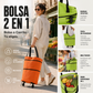 🛒✨ Carro Compra Plegable 2 en 1 – Ligero, Ultra Resistente y Adiós a las Bolsas Pesadas 🛍️💪