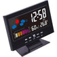 🔥Monitor digital LED de temperatura y humedad. Reloj despertador de mesa LED con previsión meteorológica.