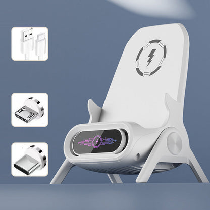 📱 49% DE DESCUENTO ! ✨ Soporte de Teléfono con Cargador Rápido Inalámbrico - Ajuste Universal y Rotación 360°, Ideal para Viajes u Oficina 🚗📦