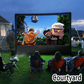 🔥Oferta especial 2025🔥Pantalla gigante portátil para cine al aire libre - Proyección 4K HD con soporte ajustable para fiestas al aire libre 🌟🌙