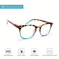 Gafas de lectura graduadas con estampado de leopardo sexy para mujer