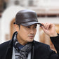 Gorra de Béisbol de Cuero PU con Tapa Plana