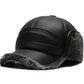 Sombrero de Cuero Sintético Grueso con Protección para Oídos para Hombre