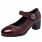 💖49 % DE DESCUENTO💖Zapatos ortopédicos de cuero con suela suave y botones de diamante para mujer【Cómodos y antideslizantes】