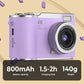 💎 ¡50 % DE DESCUENTO! 💎 Cámara digital 4K HD con pantalla giratoria: zoom de 8x, enfoque automático y pantalla giratoria para vlogs y selfies 📸🌈