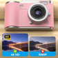 💎 ¡50 % DE DESCUENTO! 💎 Cámara digital 4K HD con pantalla giratoria: zoom de 8x, enfoque automático y pantalla giratoria para vlogs y selfies 📸🌈