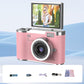 💎 ¡50 % DE DESCUENTO! 💎 Cámara digital 4K HD con pantalla giratoria: zoom de 8x, enfoque automático y pantalla giratoria para vlogs y selfies 📸🌈
