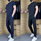 🔥Traje deportivo informal elástico de seda helada para hombre✨
