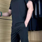 🔥Traje deportivo informal elástico de seda helada para hombre✨