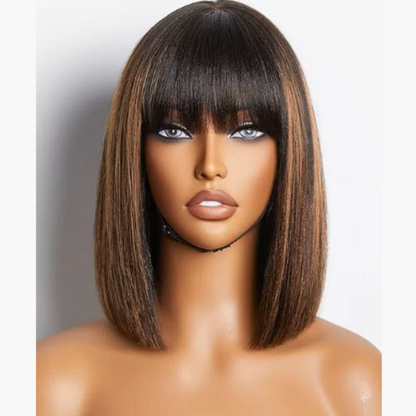 🔥Best Sale🔥Peluca Bob Natural y con Estilo hasta los Hombros para Mujer