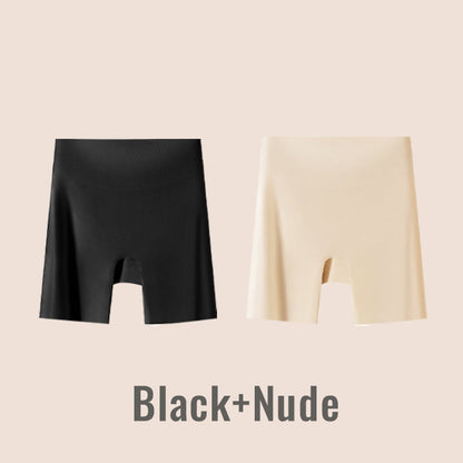 🔥45% de descuento 🔥Ropa interior de seda helada de cintura alta para mujer con control de abdomen y levantamiento de cadera