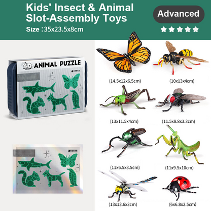 🐞Modelos de insectos y animales a escala 1:1 listos para usar👍 Envío gratuito