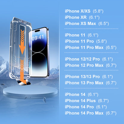 📱Protectores de pantalla para iPhone con aplicador