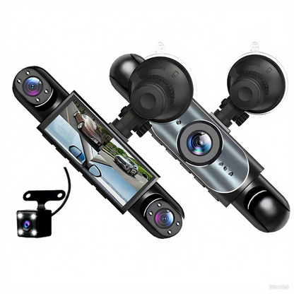 📢📢¡60 % de descuento! ⏰ Cámara integrada de 360°: visión nocturna Ultra HD, vigilancia del aparcamiento las 24 horas y grabación en bucle. 🚘🛡️